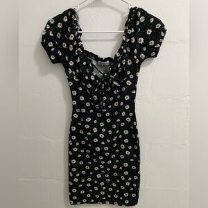 POPULAR 21 Small Black dress with sunflowers